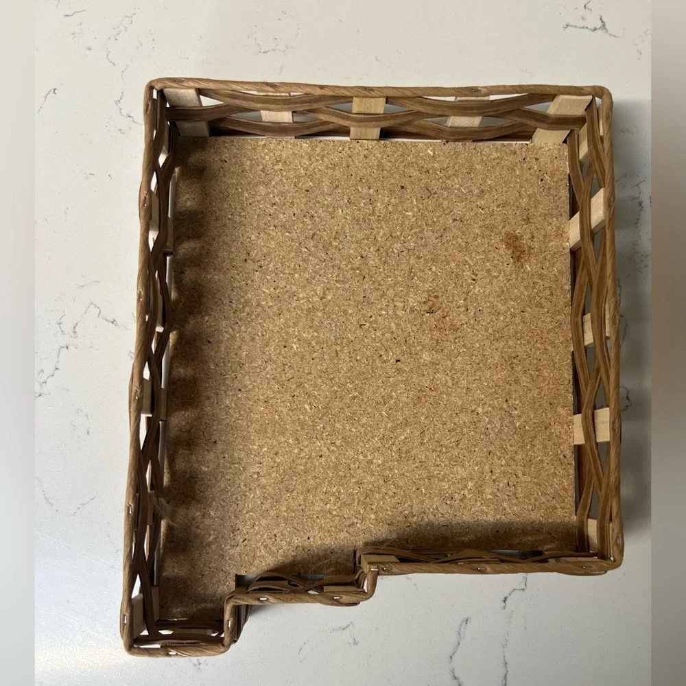 New Mexico State Wicker Basket Tray Southwestern Decor Organizer - The 505